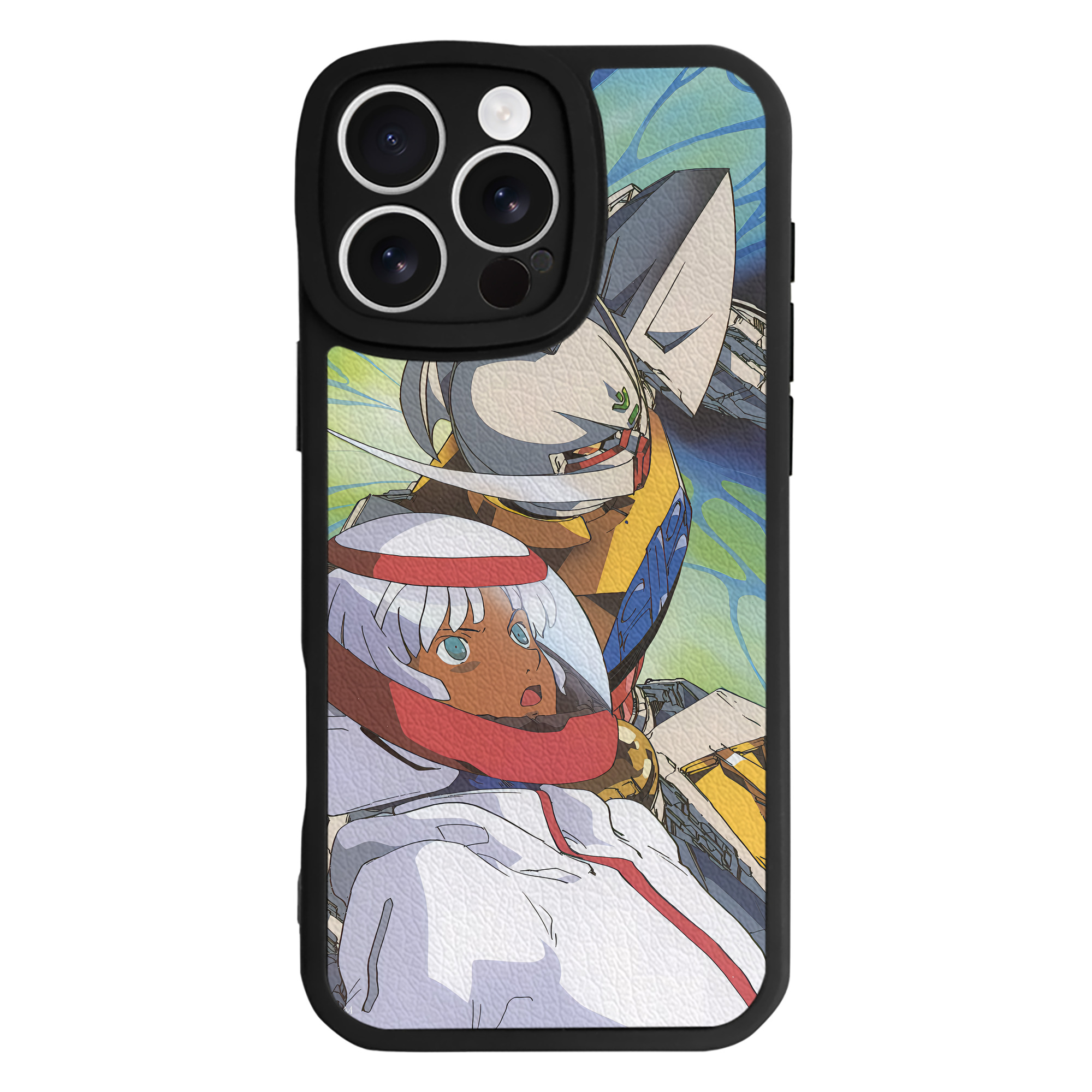 （画像用） 機動戦士ガンダム Mobile Suit Gundam 【iPhone 16シリーズ対応】シリコンスマホケース（レザー調） 材質：シリコン